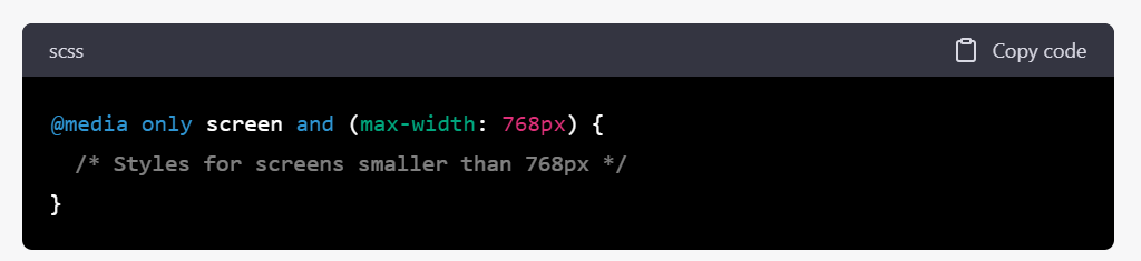 Media Queries in eCommerce Store Design mediqueryexample